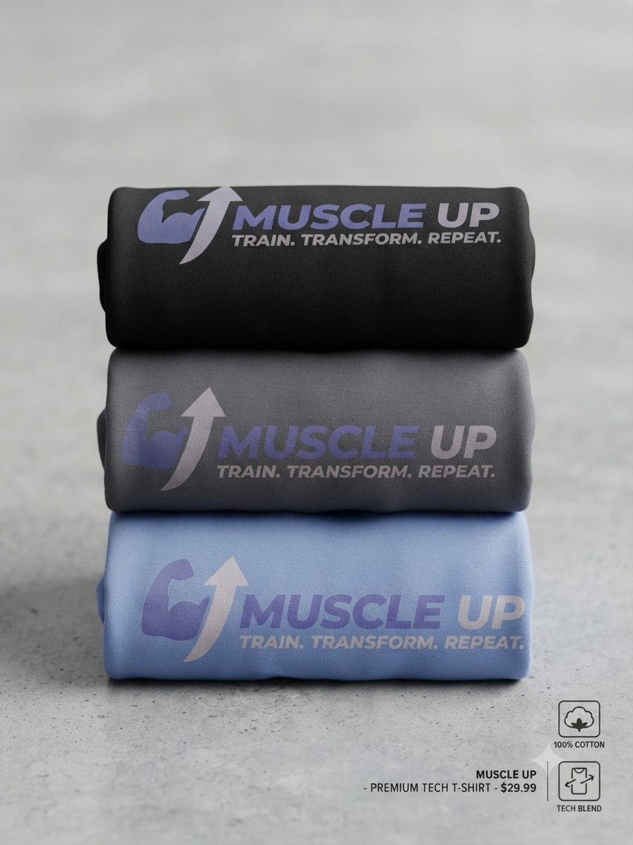 Gym T-Shirt – Moisture-Wicking Weightlifting Tee | Muscle Up